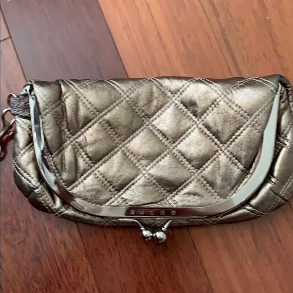 Guess bronze clutch